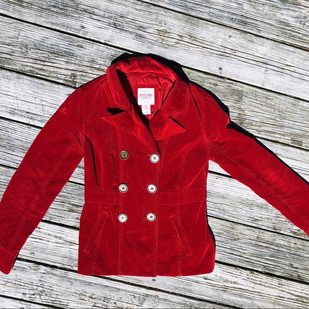 🎉HP🎉Mossimo | Red Velvety Jacket